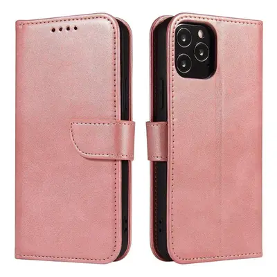 Magnet Case elegantní knížkové pouzdro na Xiaomi Poco X4 NFC Pink