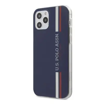 US Polo pouzdro na iPhone 12 Mini 5.4" Tricolor Vertical Stripes