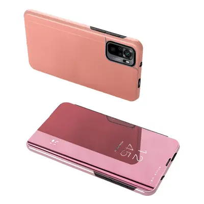 Knížkové pouzdro na Xiaomi Poco X4 NFC s průhlednou přední stranou Pink