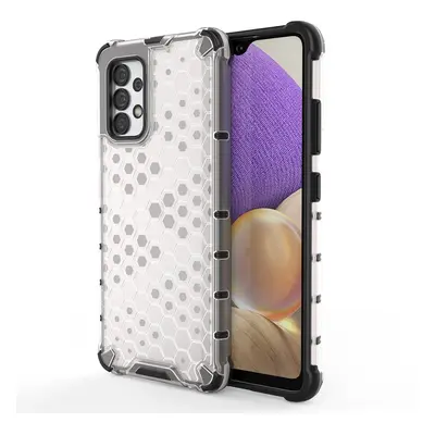 Pancéřové pouzdro se silikonovým rámem pro Samsung Galaxy A13 5G Honeycomb Transparent