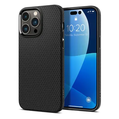 Spigen Liquid Air silikonové pouzdro na iPhone 14 PRO MAX 6.7" Matte black