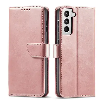 Magnet Case elegantní knížkové pouzdro na Samsung Galaxy S22 PLUS 5G pink