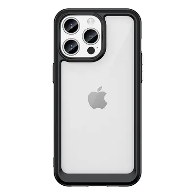 Silikonové pouzdro Space s barevným rámem na iPhone 15 PRO 6.1 Black