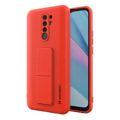 Wozinsky Flexibilní silikonové pouzdro se stojánkem na Xiaomi Redmi 9 red