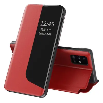 Knížkové pouzdro s imitací kůže na Huawei P40 red