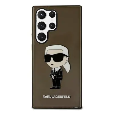 Karl Lagerfeld KLHCS23LHNIKTCK hard silikonové pouzdro Samsung Galaxy S23 ULTRA 5G black Ikonik 