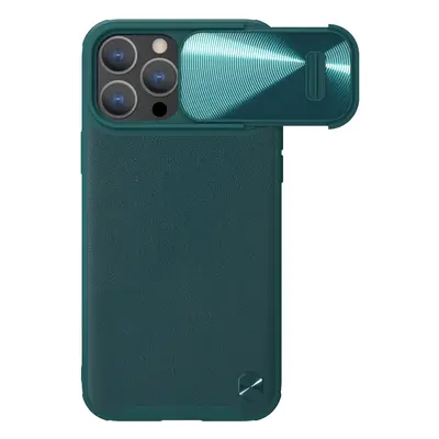 Nillkin CamShield Leather S elegantní pouzdro na iPhone 14 PRO MAX 6.7" Green