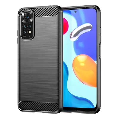 Carbon silikonové pouzdro na Xiaomi Redmi Note 11 / Redmi Note 11S Black