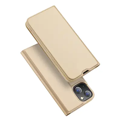 DUX DUCIS Skin knížkové pouzdro na iPhone 13 Mini gold