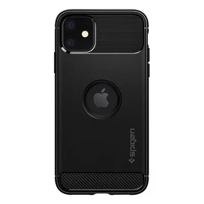 Spigen Rugged Armor silikonové pouzdro na iPhone 11 Matte Black