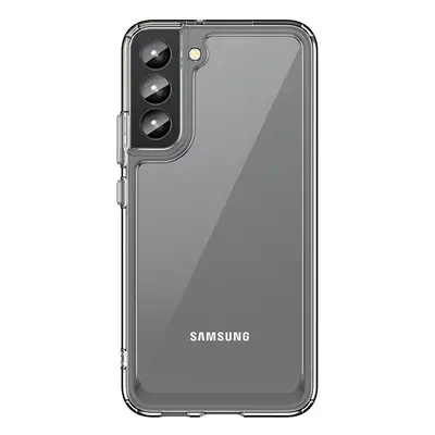 Silikonové pouzdro Space s barevným rámem na Samsung Galaxy S22 PLUS 5G Transparent