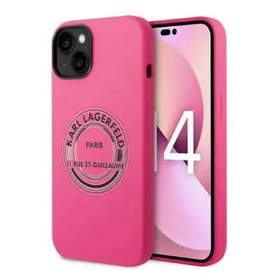 Karl Lagerfeld KLHCP14SSRSGRCF hard silikonové pouzdro iPhone 14 6.1" pink Silicone RSG