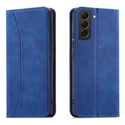 Magnet Fancy Case elegantní knížkové pouzdro na Samsung Galaxy S22 PLUS 5G Blue