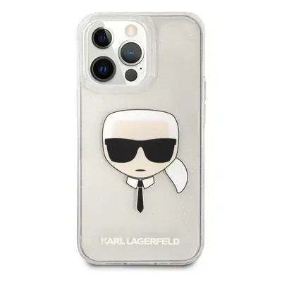 Karl Lagerfeld KLHCP13XKHTUGLS hard silikonové pouzdro iPhone 13 Pro MAX 6.7" silver Glitter Kar