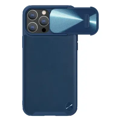 Nillkin CamShield Leather S elegantní pouzdro na iPhone 14 PRO 6.1" Blue