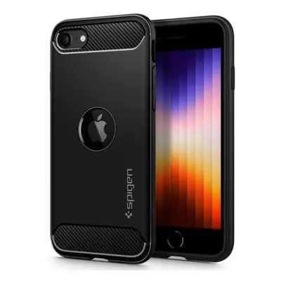 Pouzdro Spigen Rugged Armor černé iPhone SE 2020/SE 2022 ACS00944