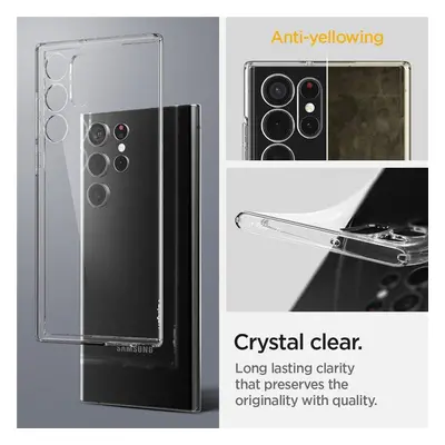 Spigen Liquid Crystal silikonové pouzdro na Samsung Galaxy S22 ULTRA 5G Crystal clear