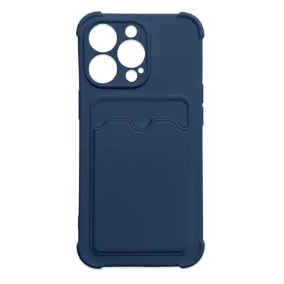 Silikonové pouzdro AirBag s kapsou na iPhone 13 Pro MAX 6.7" navy blue