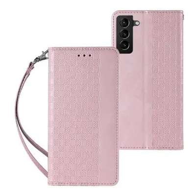 Magnet Case elegantní knížkové pouzdro s poutkem na Samsung Galaxy S23 PLUS 5G Pink