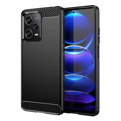 Carbon silikonové pouzdro na Xiaomi Redmi Note 12 PRO / POCO X5 PRO 5G Black