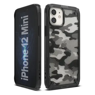 Ringke Fusion X Design pancéřové pouzdro na iPhone 12 Mini 5.4" Camo black (XDAP0015)