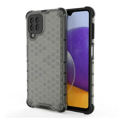 Honeycomb pancéřové pouzdro se silikonovým rámem pro Samsung Galaxy A22 4G black