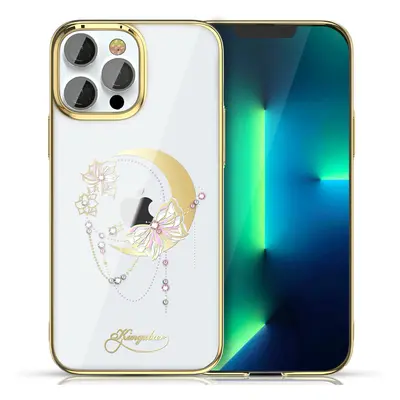 Kingxbar Moon Series pouzdro na iPhone 13 Pro 6.1" butterfly-gold