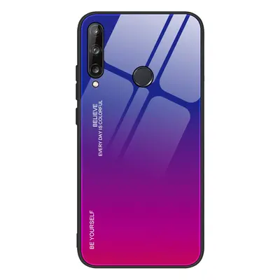 Gradient Glass tvrzené temperované sklo 9H na zadní část na Huawei P40 Lite E pink-purple