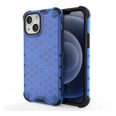 Honeycomb pancéřové pouzdro se silikonovým rámem pro iPhone 13 Mini 5.4" blue