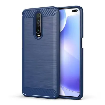 Carbon silikonové pouzdro na Xiaomi Redmi K30 blue