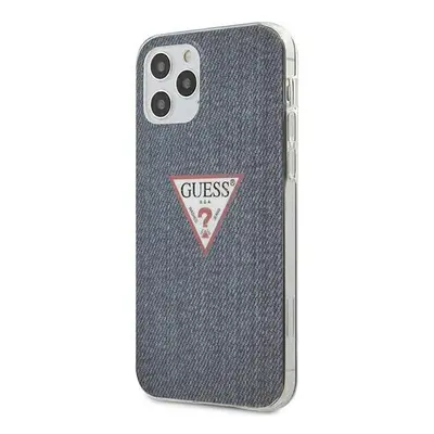 Guess GUHCP12MPCUJULDB hard silikonové pouzdro iPhone 12 / 12 Pro 6,1" dark blue Jeans Collectio