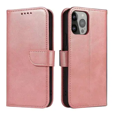 Magnet Case elegantní knížkové pouzdro na Xiaomi Redmi Note 12 5G/POCO X5 5G Pink