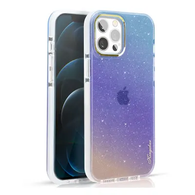 Kingxbar Ombre Series silikonové pouzdro na iPhone 13 Pro 6.1" Blue & purple