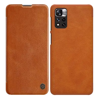 Nillkin Qin knížkové pouzdro na Xiaomi Redmi Note 11 PRO PLUS Brown