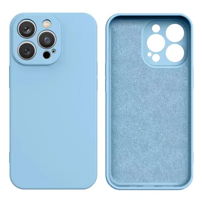 Silikonové pouzdro LUX na iPhone 14 PLUS 6.7" Light blue