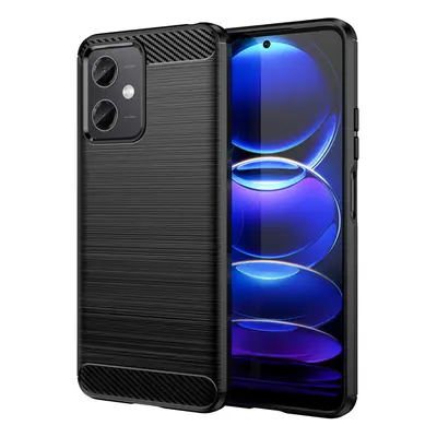 Carbon silikonové pouzdro na Xiaomi Redmi Note 12 5G/POCO X5 5G Black