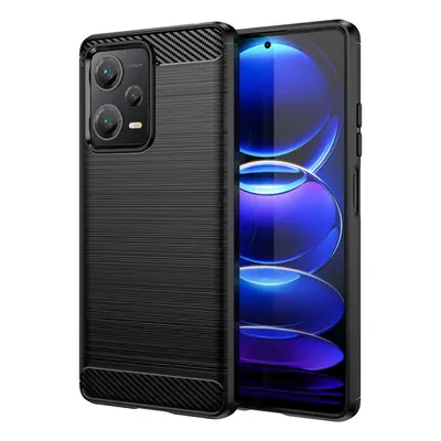 Carbon silikonové pouzdro na Xiaomi Redmi Note 12 PRO PLUS Black