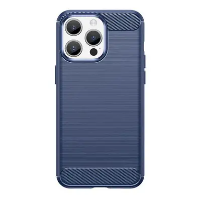 Carbon silikonové pouzdro na iPhone 15 PRO 6.1" Blue