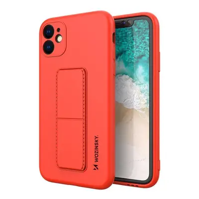 Wozinsky Flexibilní silikonové pouzdro se stojánkem na Samsung Galaxy A11 / M11 red