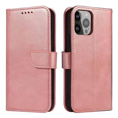 Magnet Case elegantní knížkové pouzdro na iPhone 15 PLUS 6.7" Pink