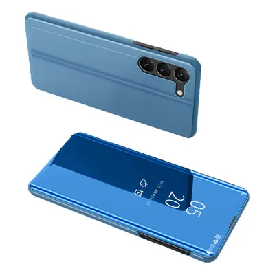 Knížkový obal na Samsung Galaxy S24 PLUS s průhlednou přední stranou Blue