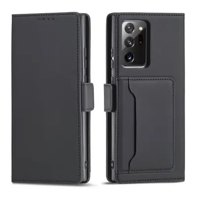 Magnet Card Case elegantní knížkové pouzdro s venkovní kapsou na Samsung Galaxy S23 PLUS 5G Blac