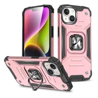 Wozinsky Hybrid pancéřové pouzdro s kroužkem na iPhone 15 6.1" Pink