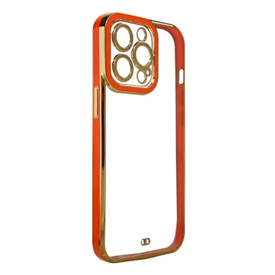 Fashion Electroplating silikonové pouzdro na iPhone 13 Pro 6.1" Red