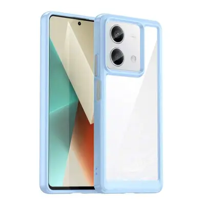 Silikonové pouzdro na Xiaomi Redmi Note 13 Space s barevným rámem Blue