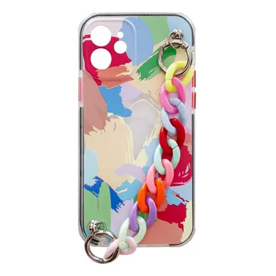 Silikonové pouzdro s řetízkem na iPhone 13 Mini 5.4" multicolour (4)