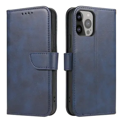 Magnet Case elegantní knížkové pouzdro na iPhone 15 PLUS 6.7" Blue