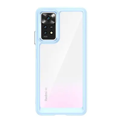 Silikonové pouzdro Space s barevným rámem na Xiaomi Redmi Note 12 5G/POCO X5 5G Blue