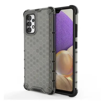 Honeycomb pancéřové pouzdro se silikonovým rámem pro Samsung Galaxy A03s Black