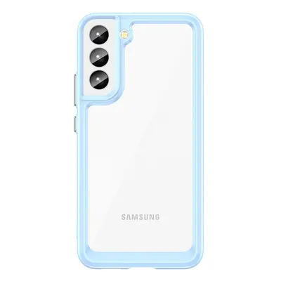 Silikonové pouzdro Space s barevným rámem na Samsung Galaxy S22 PLUS 5G Blue